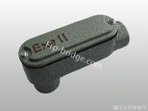 防爆后彎通穿線盒